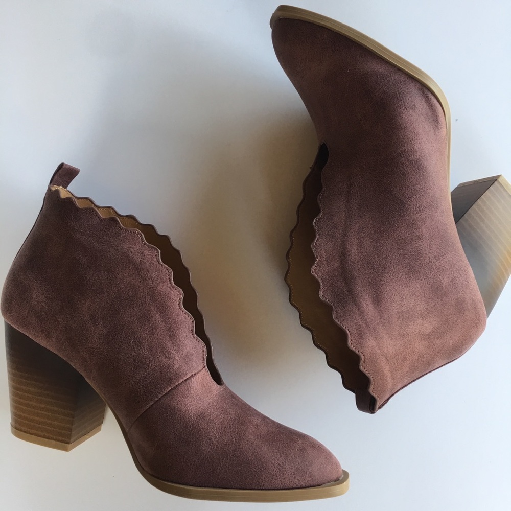 Rose Distressed Bootie
